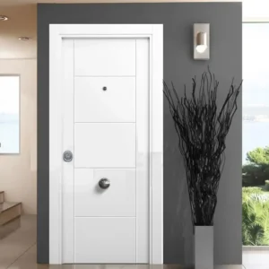 Puerta entrada mod. 2FL-4FH lacada blanco