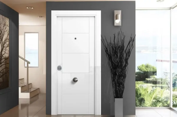 Puerta entrada mod. 2FL-4FH lacada blanco