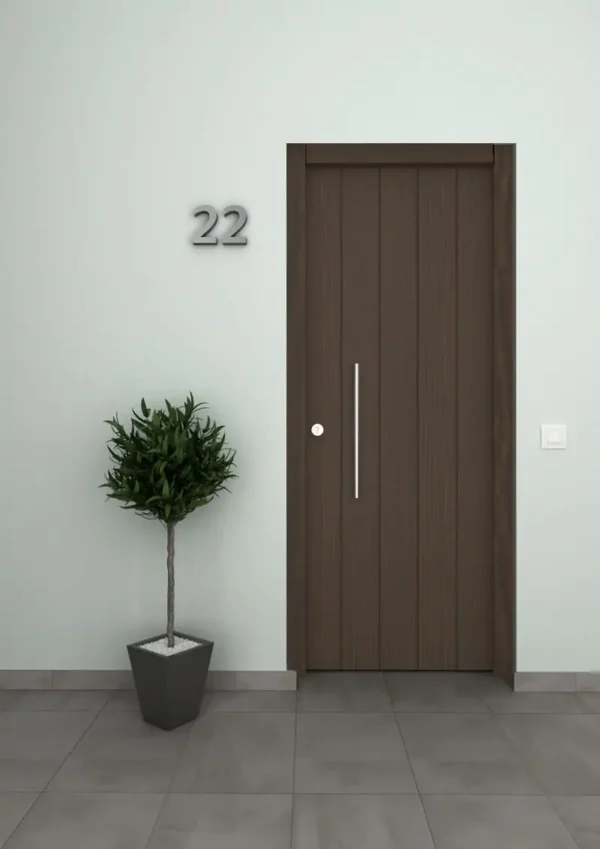 Puerta mod. 111-duelas tinte wengue